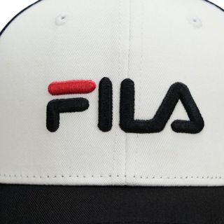 Mũ lưỡi trai Fila Trắng Mix Đen Lưới