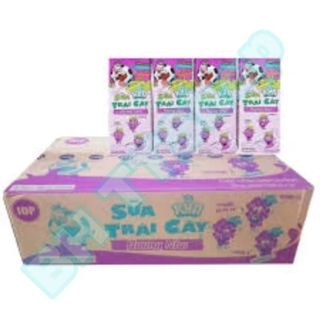Sữa Kun trái cây hương vị Nho thùng 48 hộp to 180ml