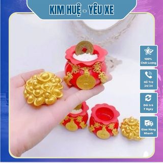 ComBo 3 Hũ Đựng Muối, Gạo Tài Lộc, Hũ Thần Tài Trang Trí Ban Thờ Hoặc Bàn Làm Việc Mang Đến Sự May Mắn