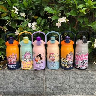 Bình giữ nhiệt quai xách Labubu1000ml