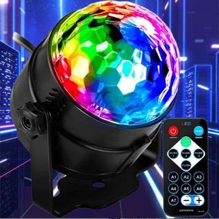 Đèn Led Xoay Trang Trí 7 Màu Cảm Ứng Theo Nhạc Vũ Trường, Sân Khấu Dành cho Dân Bay