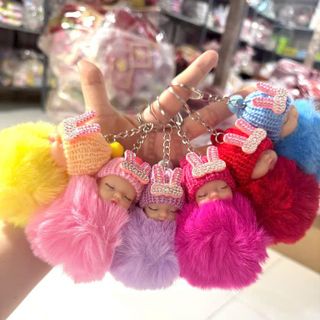 MÓC KHÓA BÉ NGỦ CỤC BÔNG