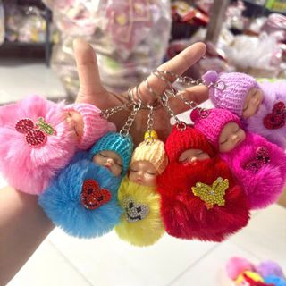 MÓC KHÓA BÉ NGỦ CỤC BÔNG