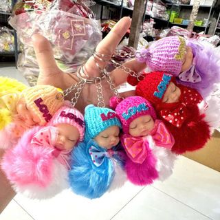 MÓC KHÓA BÉ NGỦ CỤC BÔNG