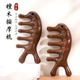 Lược gỗ Đàn Hương massage da đầu giúp giảm căng thẳng, mệt mỏi