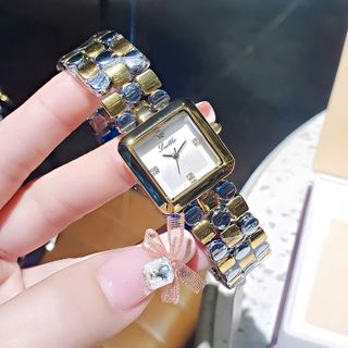 ĐỒNG HỒ NỮ CHÍNH HÃNG SCOTIE DÂY LẮC BI MẶT VUÔNG FULLBOX