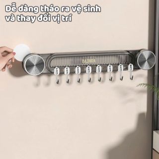 Thanh móc treo quần áo nhà tắm hút chân không chất liệu PET hàng đẹp