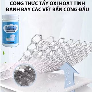 Bột Tẩy Trắng Quần Áo LORE 300G Chính Hãng - Làm Sạch Vải, Ố Vàng, Vết Bẩn Khó Giặt - An Toàn, Không Phai Màu