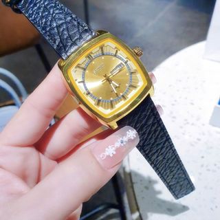 ĐỒNG HỒ NAM TRUNG CẤP SEIKA DÂY DA ĐEN GIẢ CƠ