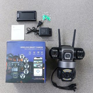 Camera Wifi Yoosee 4 Mắt 3 Khung Hình Độc Lập Quan Sát Toàn Cảnh 20MPX