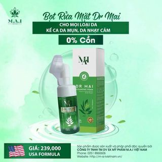 Bọt sữa rửa mặt dr mai