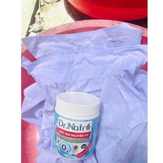 Bột DR NATRO - Bột Tẩy Quần Áo Ion Làm Sạch Mọi Vết Bẩn Trên Áo - Bột Tẩy Rửa Hộp 500gr