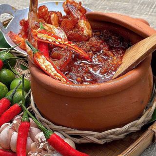 SATE TÔM KHÔ CHÁY TỎI SIÊU PHẨM, ĂN LÀ GHIỀN 400G - WINNIE HOUSE
