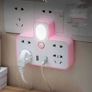Bộ Chia Ổ Điện 2 Cổng USB 3 Chấu