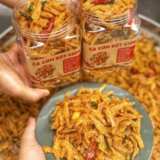 CÁ CƠM CHIÊN BỘT GIÒN LÁ CHANH, NHÂM NHI CỰC ĐÃ 250G - WINNIE HOUSE