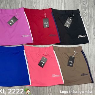 Chân váy A sọc bên, logo thêu Size s m l xl Ri 2222 Tách nửa ri được