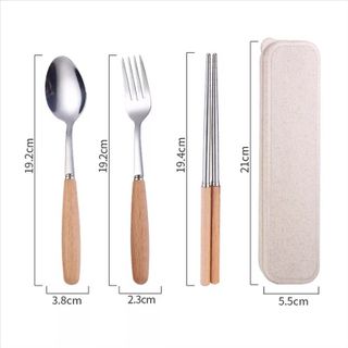 Bộ Đũa Muỗng Nĩa Lúa Mạch
