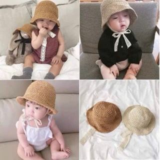 Mũ Cói, Nón Cói Cho Bé (loại dày đẹp)