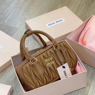 Túi xách nữ Miu.Miu Arcadie Matelassé 3503 - Hottrend 2025 - Sz 22 cm