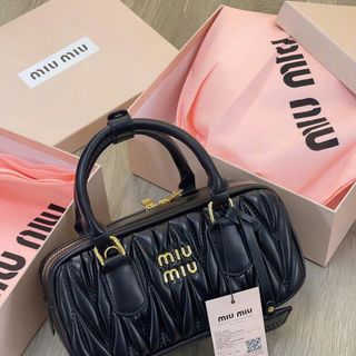 Túi xách nữ Miu.Miu Arcadie Matelassé 3503 - Hottrend 2025 - Sz 22 cm