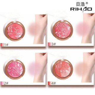 Má hồng RIHAO Blush Tự Nhiên Làm Sáng Da- Tông Màu Làm Nổi Bật Trang Điểm