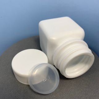 500 Hũ chiết 25ml vuông có nút bịt nhựa PET HDPE, chai nhựa chiết 25ml thân vuông
