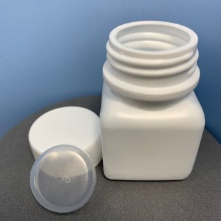 500 Hũ chiết 25ml vuông có nút bịt nhựa PET HDPE, chai nhựa chiết 25ml thân vuông