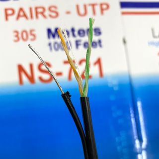 Dây mạng 4 lõi VỎ PE CỨNG NGOÀI TRỜI Cat5e NASUN NS-721