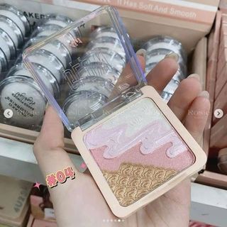 Phấn má hồng bắt sáng ombre nhiều màu -AnyLady Glow