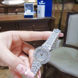 SET ĐỒNG HỒ NỮ CHÍNH HÃNG FUNMEI MỚI NHẤT F00 FULL ĐÁ PHA LÊ KÈM DÂY CHUYỀN HỘT XOÀN