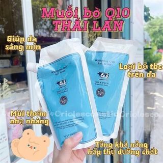 Muối Tẩy Tế Bào Chết Body Sữa Bò Trắng Da Milk Plus Whitening Q10 Salt Scrub - 300gram