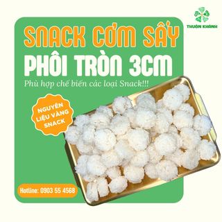 Sỉ Phôi Snack Cơm Cháy 3cm – Nguồn Nguyên Liệu Chất Lượng Cho Xưởng Sản Xuất