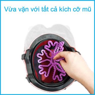Lót mũ nón bảo hiểm Silicon Massage chống xẹp tóc, thông thoáng, chăm sóc bảo vệ da đầu