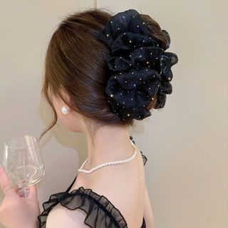 LỐ 12 GẤP TÓC VOAN XẾP LY ĐÍNH ĐÁ