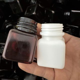 1000 Hũ nhựa chiết 25ml thân vuông , chai nhựa có nắp 25ml có nút bịt đựng nước