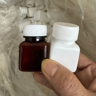 1000 Hũ nhựa chiết 25ml thân vuông , chai nhựa có nắp 25ml có nút bịt đựng nước
