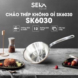 Chảo Inox Seka 12CM