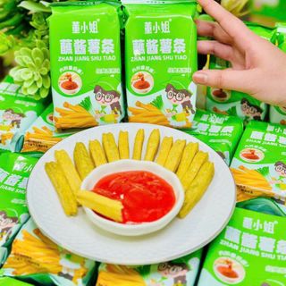 Bánh khoai tây chiên giòn chấm sốt tương cà