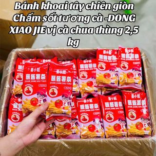 Bánh khoai tây chiên giòn chấm sốt tương cà