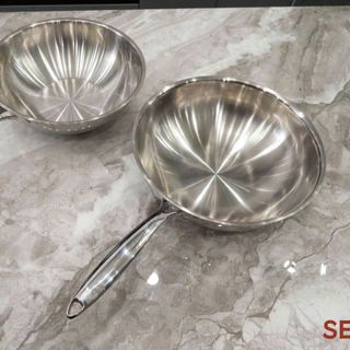 Chảo Inox Seka Sâu Lòng 3 Lớp 26-28Cm