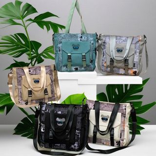 TÚI TOTE MESSENGER PHONG CÁCH BÁO CHÍ – ĐỘC LẠ CỰC TRENDY  WH777 - WINNIE HOUSE