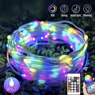 DÂY ĐÈN LED ĐỔI MÀU RGB NGỌC TRAI 10M