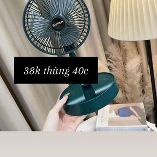 Quạt Tích Điện Để Bàn Mini