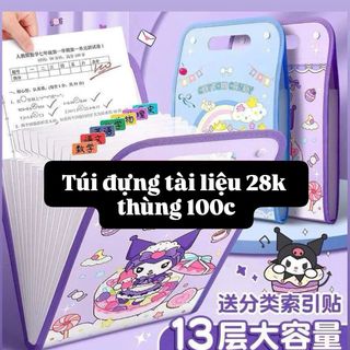 Túi Đựng Tài Liệu Cho Bé Họa Tiết Hoạt Hình Dễ Thương