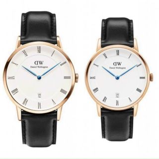 ĐỒNG HỒ NAM NỮ CAO CẤP DANIEL W DAPPER DÂY DA KÈM TEM KÍCH HOẠT ĐIỆN TỬ