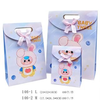 TÚI QUÀ CÓ NẮP BABY THREE  SIZE L (32X24X10CM)