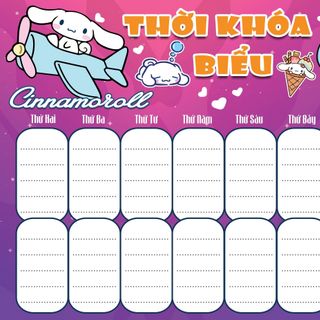 THỜI KHÓA BIỂU SET 2 TỜ