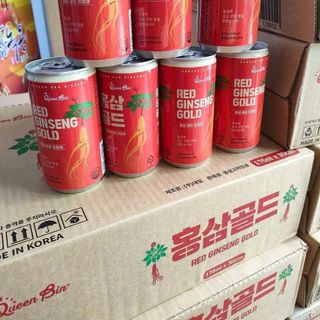 Nước Hồng Sâm Queen Bin Hàn Quốc - 175ml Lon Thức Uống Dinh Dưỡng