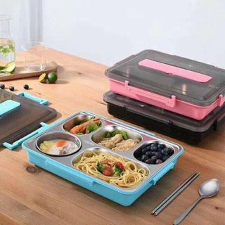 HỘP CƠM, KHAY CƠM 5 NGĂN INOX 304