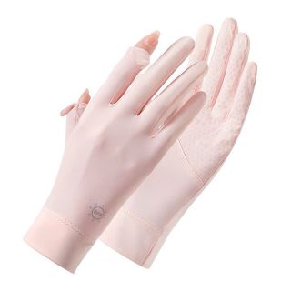 Găng Tay Đi Nắng Hở Ngón Chống Trượt Bao Kín Tay Chống Tia UV Thoáng Khí Lái Xe Nam Nữ Có Thể Chạm Màn Hình Cảm Ứng